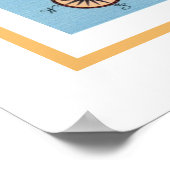 Bahamas-Inseln Karte 18x24 Poster (Ecke)