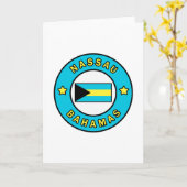 Bahamas Karte (Gelbe Blume)