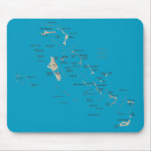 Bahamas-Karte Mousepad (Vorne)