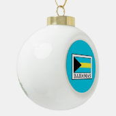 Bahamas Keramik Kugel-Ornament (Links)