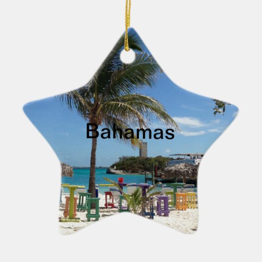 Bahamas Keramik Ornament (Vorne)