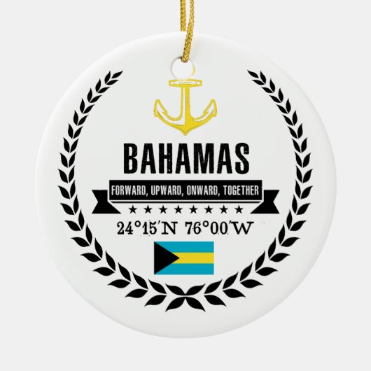 Bahamas Keramikornament (Vorne)