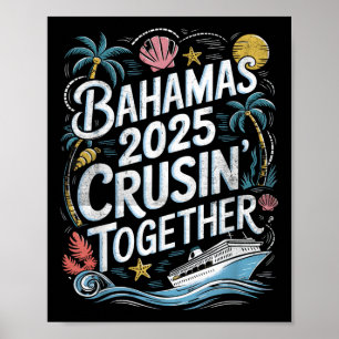 Bahamas-Kreuzfahrt zusammen 2025 Familie Sommer Ma Poster