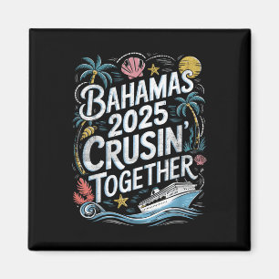 Bahamas-Kreuzfahrt zusammen 2025 Familie Sommer-Tr Magnet