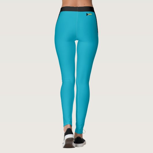 Bahamas Leggings, Bahamas Flag /sports Leggings (Rückseite)