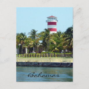 Bahamas Leuchtturm Postkarte