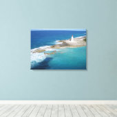 Bahamas Lighthouse Leinwanddruck (Insitu (Holzboden))