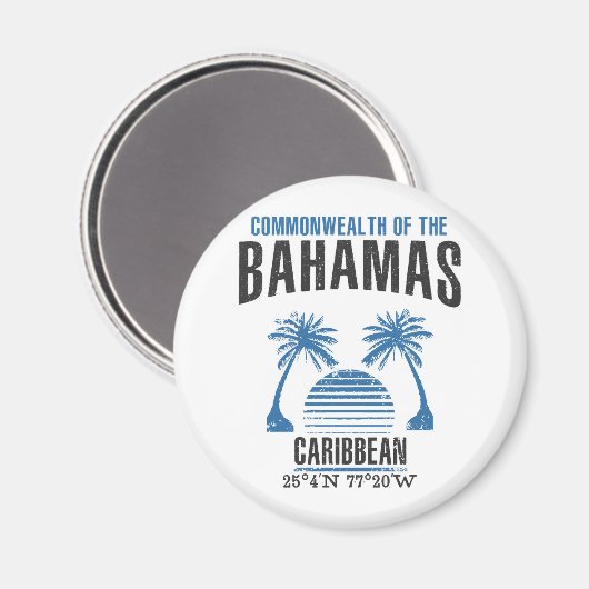 Bahamas Magnet (Vorderseite/Rückseite)