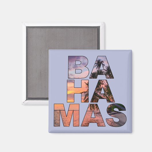 BAHAMAS MAGNET (Vorderseite/Rückseite)