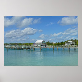 Bahamas Marina, Große Insel Abaco Poster