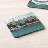 Bahamas Marina Village Blick Untersetzer (Linke Seite)