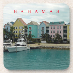 Bahamas Marina Village Blick Untersetzer