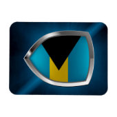 Bahamas Mettalic Emblem Magnet (Horizontal)