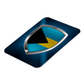 Bahamas Mettalic Emblem Magnet (Linke Seite)