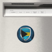 Bahamas Mettalic Emblem Magnet (In Situ (Geschirrspüler))