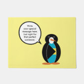 Bahamas mit Frau Penguin Fußmatte (Vorderseite)