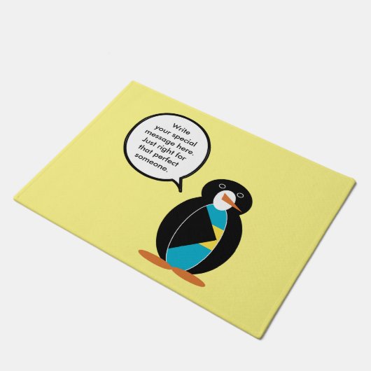 Bahamas mit Frau Penguin Fußmatte (Schrägansicht)