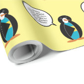 Bahamas mit Frau Penguin Geschenkpapier (Rolleneckpunkt)