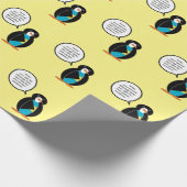 Bahamas mit Frau Penguin Geschenkpapier (Ecke)