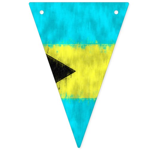 Bahamas Ölgemälde Zeichnend Wimpelkette (Zweite Fahne)