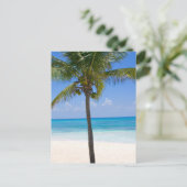 Bahamas Palm Tree Postkarte (Stehend Vorderseite)