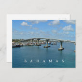 Bahamas Paradise Island Bridge Aussicht Postkarte (Vorne/Hinten)