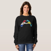 Bahamas Paraguay Flag Bahamians Paraguayan Heart 1 Sweatshirt (Vorne ganz)