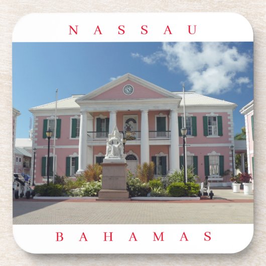 Bahamas Parlament Gebäude Untersetzer (Vorderseite)
