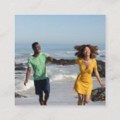 Bahamas Passport Wedding QR Begleitkarte (Rückseite)