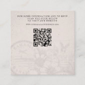 Bahamas Passport Wedding QR Begleitkarte (Vorderseite)
