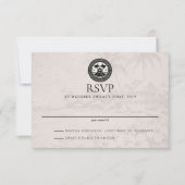 Bahamas Passport Wedding RSVP Karte (Vorderseite)
