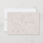 Bahamas Passport Wedding RSVP Karte (Rückseite)