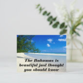 Bahamas Postkarte (Stehend Vorderseite)