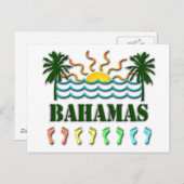 Bahamas Postkarte (Vorne/Hinten)