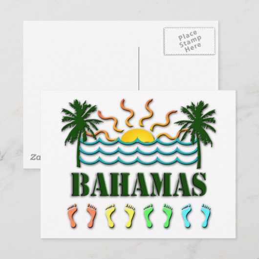 Bahamas Postkarte (Vorne/Hinten)