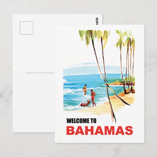 Bahamas Postkarte (Vorne/Hinten)