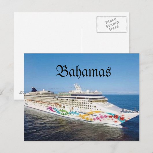 Bahamas Postkarte (Vorne/Hinten)