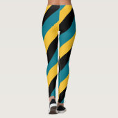 "Bahamas Pride Stripes" Patriotic Leggings (Rückseite)