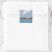 Bahamas Quadratischer Aufkleber (Tasche)