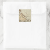 Bahamas Quadratischer Aufkleber (Tasche)