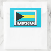 Bahamas Rechteckiger Aufkleber (Tasche)
