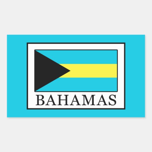 Bahamas Rechteckiger Aufkleber (Vorderseite)