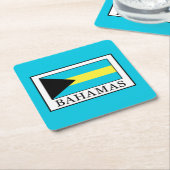 Bahamas Rechteckiger Pappuntersetzer (angewinkelt)