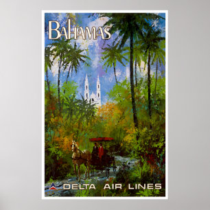 Bahamas Reise Kunst Druck Poster Zuhause (XR3390)