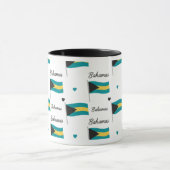 Bahamas Roots Pattern Mug | Caribbean Flag Tasse (Zentrum)