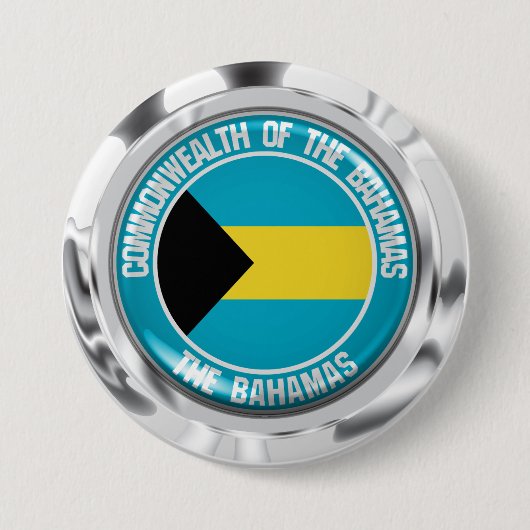 Bahamas Round Emblem Button (Vorderseite)