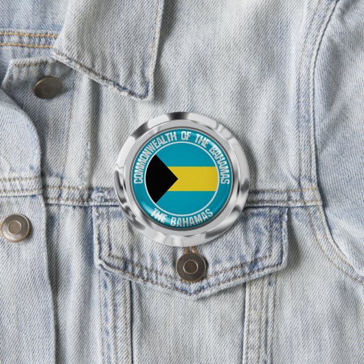 Bahamas Round Emblem Button (Beispiel)