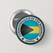 Bahamas Round Emblem Button (Vorne & Hinten)