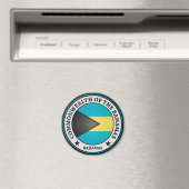 Bahamas Round Emblem Magnet (In Situ (Geschirrspüler))