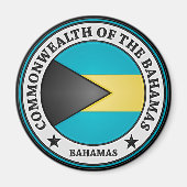 Bahamas Round Emblem Magnet (Vorne)